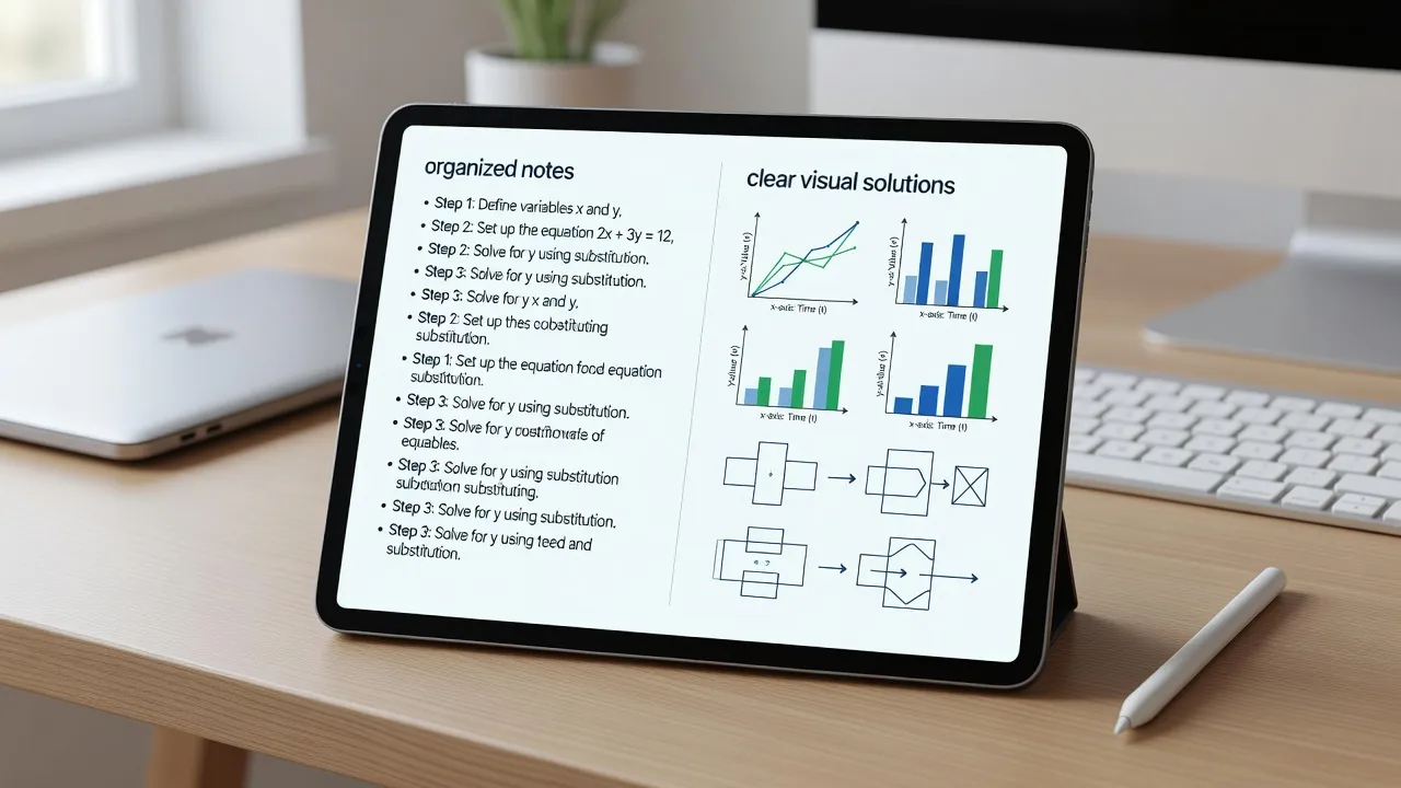 Digital workspace showing organized task decomposition to overcome academic procrastination.